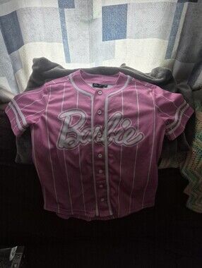 HOT Pink Barbie baseball Jersey Sz S